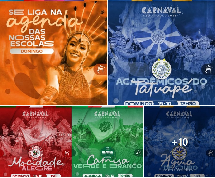 Liga Carnaval SP – Confiram os eventos das Escolas deste Domingo!