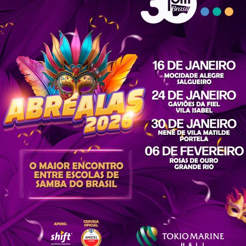 ABRE ALAS 2026 – Vem ai o “Maior Encontro entre Escolas de Samba do Brasil”