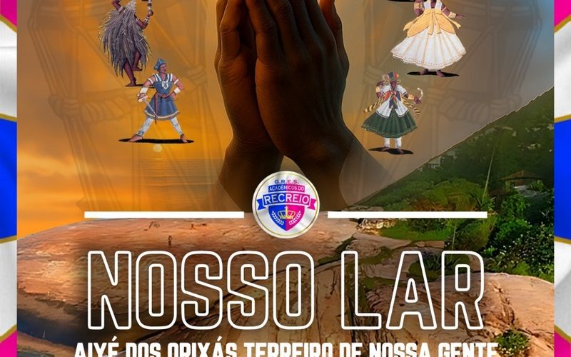 Acadêmicos do Recreio anuncia enredo 2026: “Nosso Lar Aiyê dos Orixás: Terreiro de Nossa Gente”