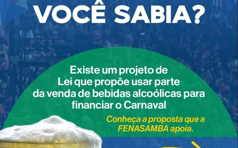 FENASAMBA apoia PL que cria “Fundo permanente para o Carnaval”